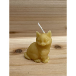 PussyCat Pure Beeswax Candle, Ideal Gift, Home Decor for Animal Lover ~ 27g