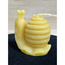 Bees on Snail Beeswax Candle, Ideal Gift for Animal Lovers or Home Decor ~75g
