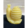 Bees on Snail Beeswax Candle, Ideal Gift for Animal Lovers or Home Decor ~75g
