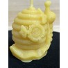 Bees on Snail Beeswax Candle, Ideal Gift for Animal Lovers or Home Decor ~75g