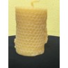 Queen HoneyBee  and Bees on Comb with Flowers, Pure Beeswax Candle, Ideal Gift, Home Decor ~ 6.8cm