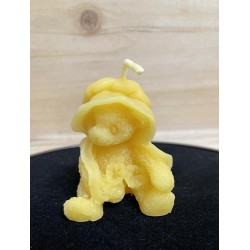 Cute Bear Pure Beeswax Candle, Ideal Gift, Home Decor for Animals Lover ~38g