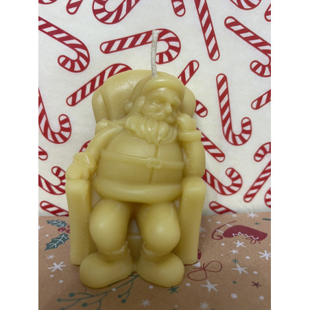 Santa Claus - Christmas Story Pure Beeswax Candle Ideal Christmas Gift ~ 128g