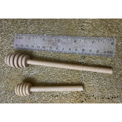 Honey Wood Dipper Drizzler size: mini10 or large15cm Stirring Rod Sticks