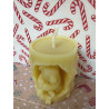 Bear in a Stump Tree Hole Holding a Honey Dipper, Pure Beeswax Candle, Ideal Gift ~ 200g