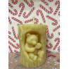 Bear in a Stump Tree Hole Eating Honeycomb, Pure Beeswax Candle, Ideal Gift ~ 200g
