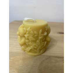 Hungry Bear Eating Honey, Pure Beeswax Candle, Ideal Gift ~ 210g
