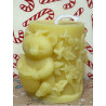 Hungry Bear Eating Honey, Pure Beeswax Candle, Ideal Gift ~ 210g
