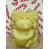 Hungry Bear Eating Honey, Pure Beeswax Candle, Ideal Gift ~ 210g