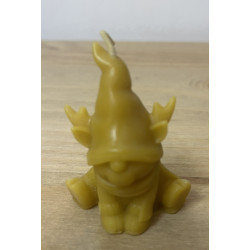 Christmas candle,Puppy with Reindeer Hat, Cute Animal, Pure Beeswax Candle, Ideal Gift ~ 30g