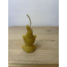 Kitten with Hat, Christmas candle, Cute Animal, Pussycat, Pure Beeswax Candle, Ideal Gift ~ 17g
