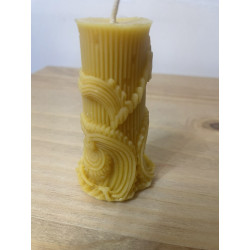 Classic Ancient Roman Art Style, Roman Column, Pure Beeswax Candle, Ideal Gift ~ 100g