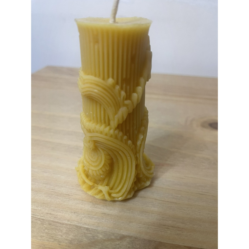 Classic Ancient Roman Art Style, Roman Column, Pure Beeswax Candle, Ideal Gift ~ 100g