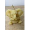 Elephant Beeswax Candle 7.5cm height, Ideal Gift for Animal Lovers or Home Decor ~120g