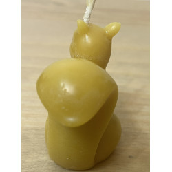 Hungry Squirrel Beeswax Candle, Ideal Gift for Animal Lovers or Home Decor ~54g