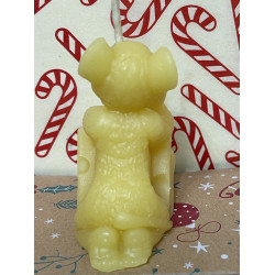 Happy Mouse on Cheese Beeswax Candle, Ideal Gift for Animal Lovers or Home Decor ~44g