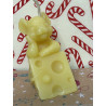 Happy Mouse on Cheese Beeswax Candle, Ideal Gift for Animal Lovers or Home Decor ~44g