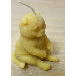 Lazy Cat Beeswax Candle, Ideal Gift for Animal Lovers or Home Decor ~27g