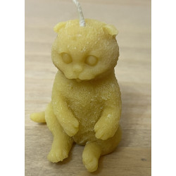 Lazy Cat Beeswax Candle, Ideal Gift for Animal Lovers or Home Decor ~27g