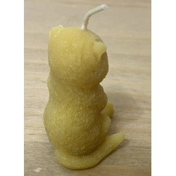 Lazy Cat Beeswax Candle, Ideal Gift for Animal Lovers or Home Decor ~27g