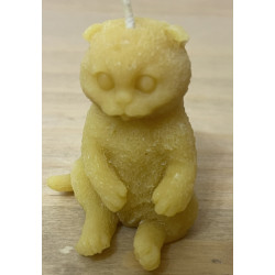 Lazy Cat Beeswax Candle, Ideal Gift for Animal Lovers or Home Decor ~27g