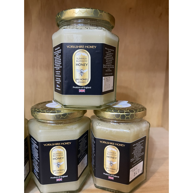 Summer blossom honey naturally crystallized 340g