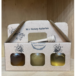 Honey gift set of 3 jars x 125g Mix&Match
