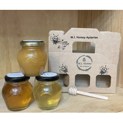 Honey gift set of 3 jars x 125g Mix&Match