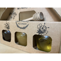 Honey gift set of 3 jars x 125g Mix&Match