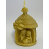 Nativity scene - Baby Jesus Birth, Pure Beeswax Candle, Ideal Christmas Gift, Home Decor ~ 8cm