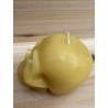 3D Skull Beeswax Candle, Ideal Halloween Gift or Gothic Home Decor ~240g