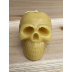 3D Skull Beeswax Candle, Ideal Halloween Gift or Gothic Home Decor ~240g