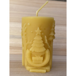 Reindeer in the Forest Christmas Story Beeswax Candle ~170g