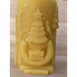 Reindeer in the Forest Christmas Story Beeswax Candle ~170g