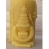Reindeer in the Forest Christmas Story Beeswax Candle ~170g