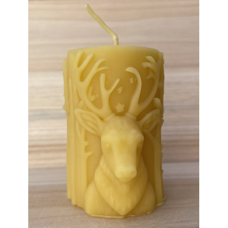 Reindeer in the Forest Christmas Story Beeswax Candle ~170g