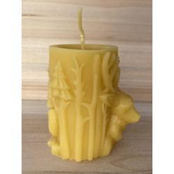 Reindeer in the Forest Christmas Story Beeswax Candle ~170g